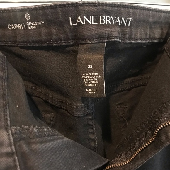 Lane Bryant Genius Fit Black Capri 22 - Picture 6 of 7
